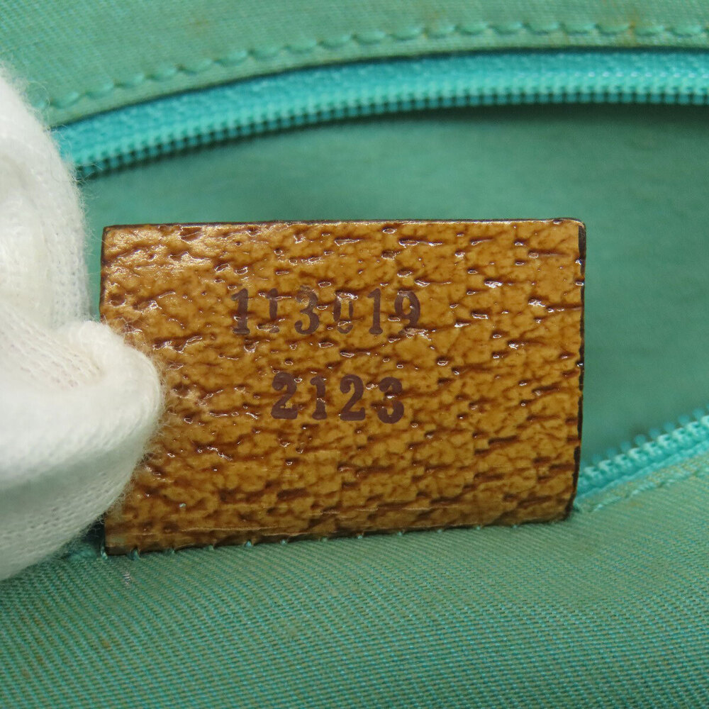 Gucci GG canvas tote bag light blue brown leather - Picture 7 of 11